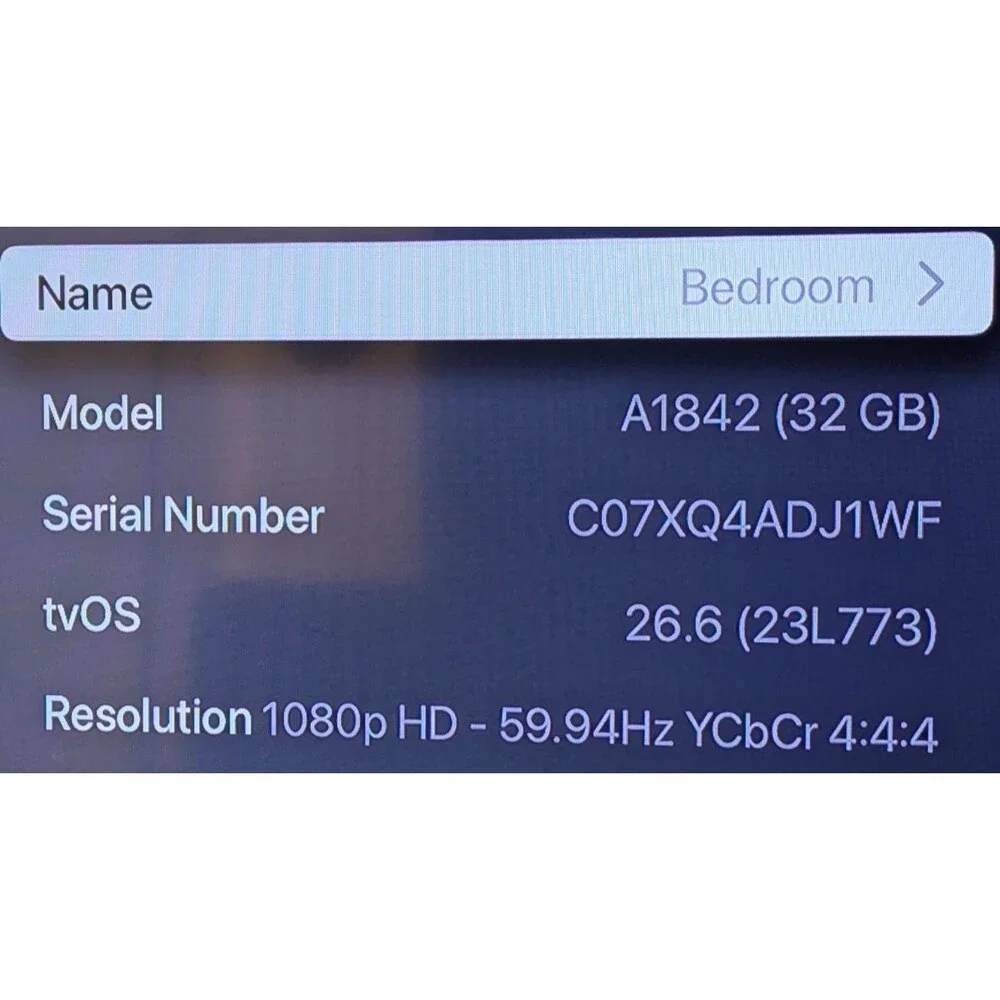 AppleTV 4K 1st Gen 32gb 2017 Model A1842 (w/ A2854 Remote, Power Cord, & HDMI)
